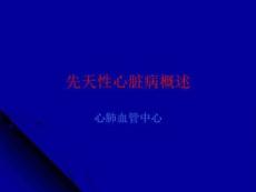 先天性心脏病概述