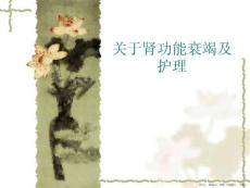 肾功能衰竭及护理