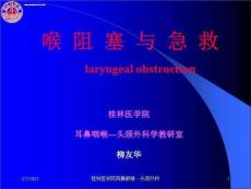 喉阻塞与急救课件