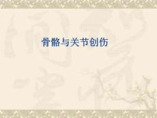 骨骼与关节损伤