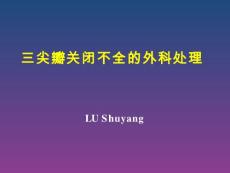 三尖瓣关闭不全的外科处理