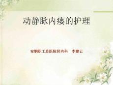 动静脉内瘘护理