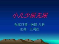 小儿少尿无尿课件