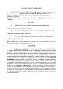 中英文買賣雙方合作保密協(xié)議完整版范本模板