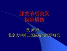 膝关节后交叉韧带损伤