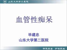 血管性痴呆-毕建忠