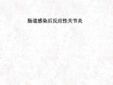 肠道感染后反应性关节炎ppt课件