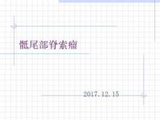 骶尾部脊索瘤PPT