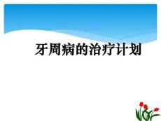 牙周病治疗计划