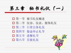 秘书礼仪　PPT课件