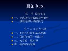 秘书服饰礼仪　PPT课件