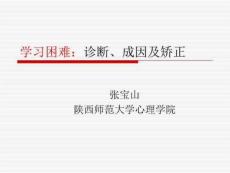 学习障碍及其矫正