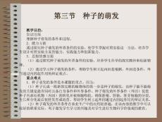 种子的萌发