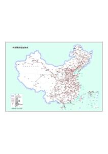 中國鐵路營業線路詳細圖（高清5470*3895圖片）
