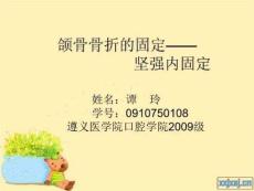 《颌骨骨折固定》PPT课件