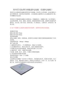 建筑建材—標(biāo)準(zhǔn)全鋼抗靜電地板