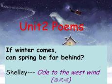 Unit 2 Poems-Reading[新人教版选修6]