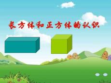 長方體和正方體的認識