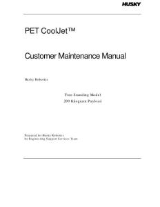 CoolJet Maintenance manual