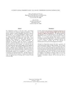 2001, Magnesium Technology 2001, A Computational Thermodynamic Analysis of Atmospheric Magnesium Production