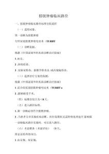 膀胱癌临床路径