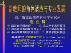 新教師的角色適應(yīng)與專業(yè)發(fā)展