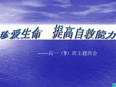 珍爱生命主题班会 PPT课件