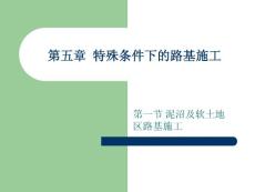 特殊條件下的路基施工——泥沼及軟土地基