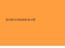 视网膜母细胞瘤影像诊断