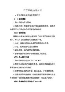 宫颈癌姑息化疗宫颈癌临床实践指南