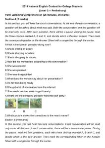 2010全國大學(xué)生英語競賽C類初賽試題