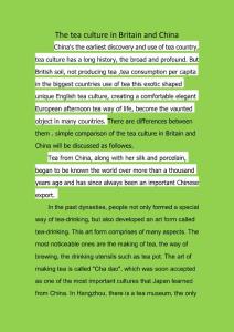 The_tea_culture_in_Britain_and_China