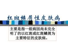 红斑鳞屑性皮肤病