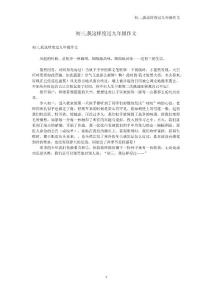 初三,我这样度过九年级作文