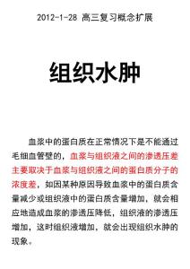 组织水肿