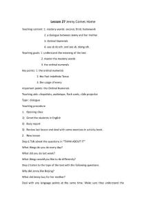 冀教版初中英語七年級下冊Lesson 27 Jenny Comes Home全英文教學設計