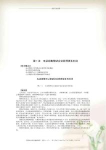 試談電話銷售幫助企業(yè)獲得更多利潤(document 9頁)
