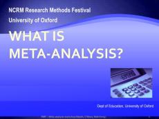 什么是Meta分析-牛津大学