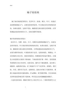 柚子炭疽病