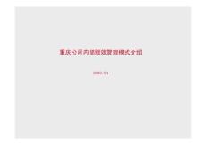 重慶某地產公司內部績效管理模式