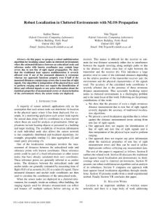 Robust Localization in Cluttered Environments with NLOS Propagation