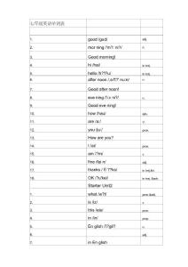 (英語(yǔ)聽寫版)2人教版七年級(jí)上冊(cè)英語(yǔ)單詞表