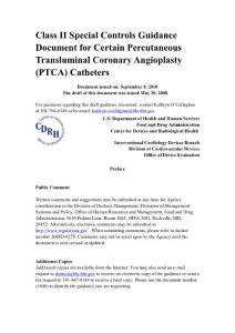 PTCA guidance