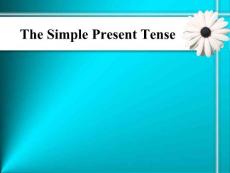 Simple present tense
