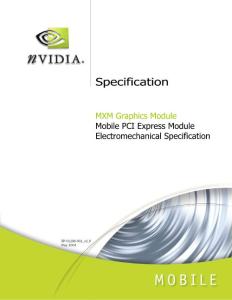 MXM Electromechanical Specification v1.0