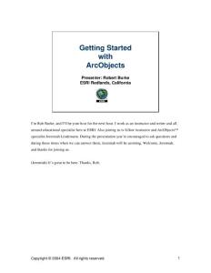 ESRI_getting started with ArcObjects