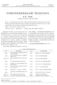 中國散打和韓國跆拳道運(yùn)動(dòng)推廣模式的對(duì)比研究