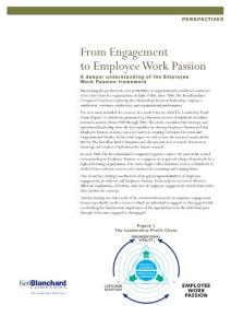 From Engagement to Employee Work Passion
