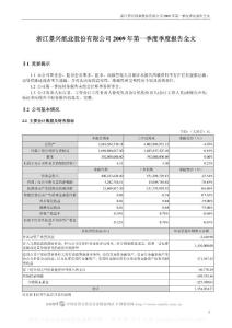 深市_002067_景兴纸业_2009年第一季度报告