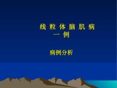 线粒体脑肌病课件